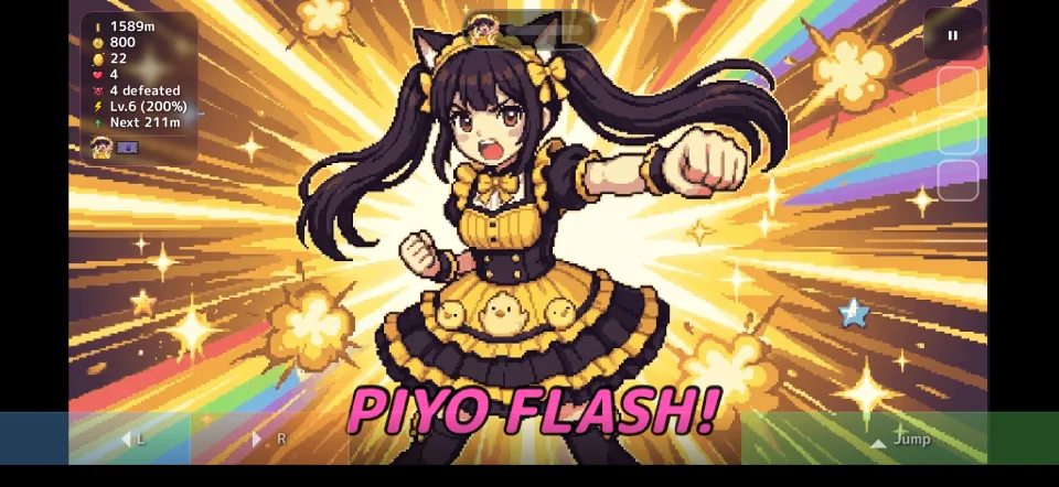 Piyo's Adventure special move: Piyo Flash